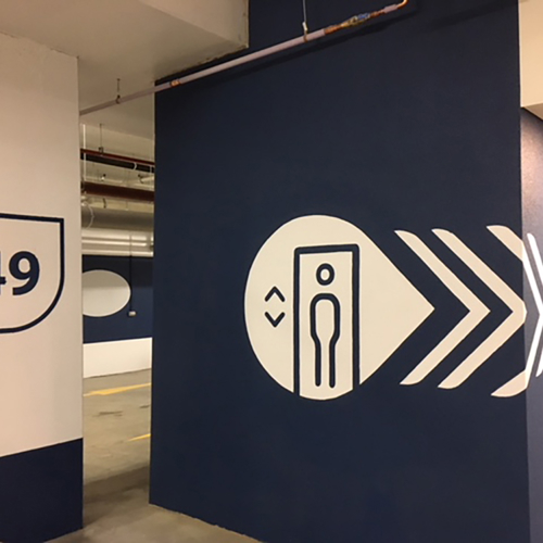 Directional Wall Sign