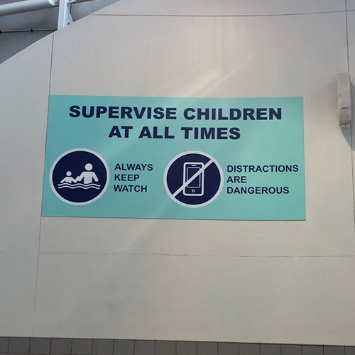 Swim Safety Sign