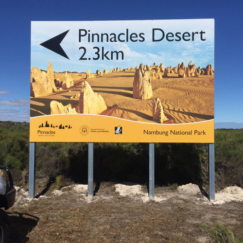 Pinnacles Direction Sign