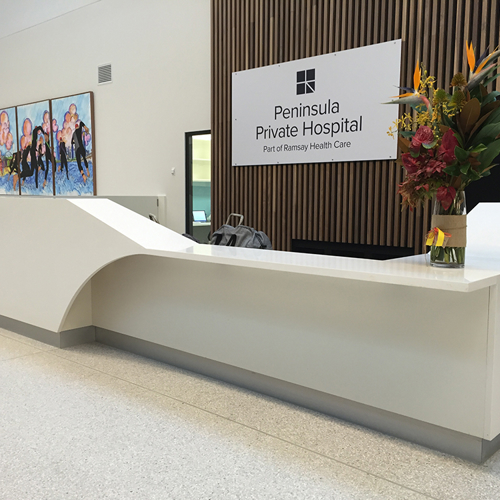 Hospital Reception Sign