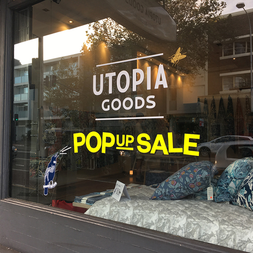Vinyl Sale Window Decal