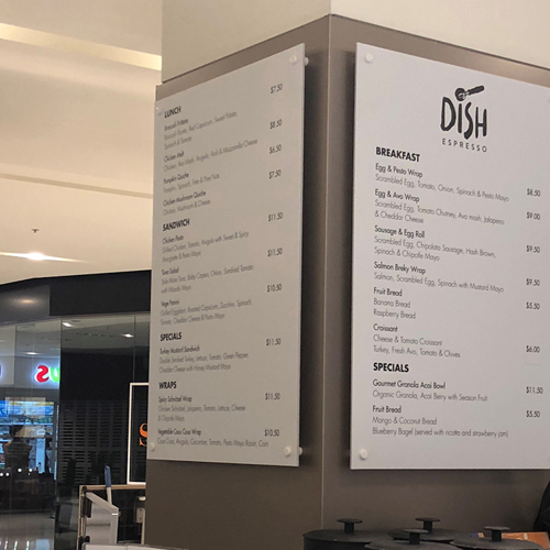Restaurant Menu Boards