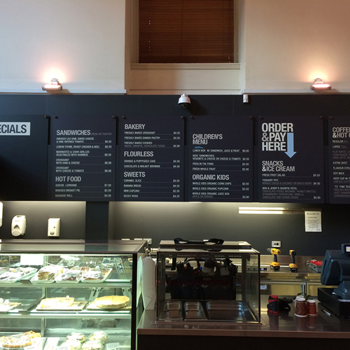 Wall Mounted Menu Boards