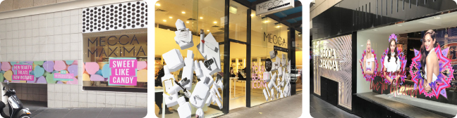 Retail window displays