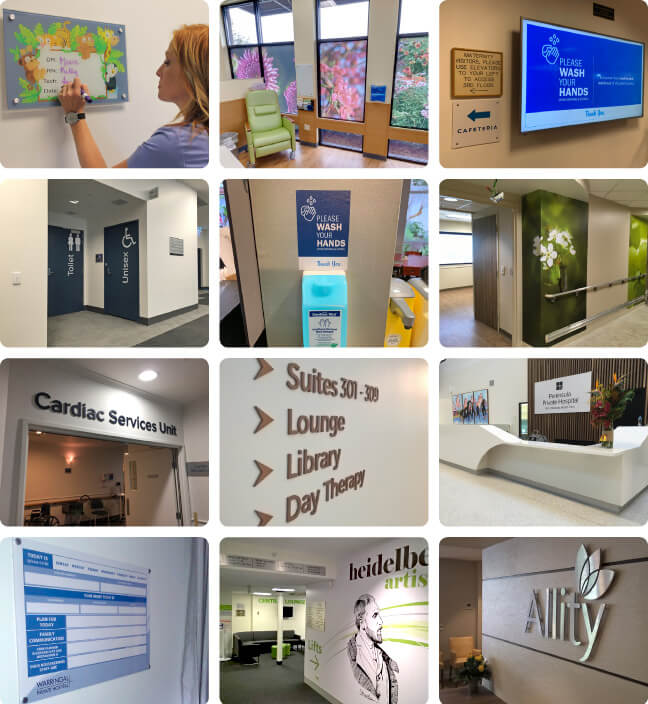 Healthcare signage