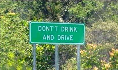 Don't drink and drive