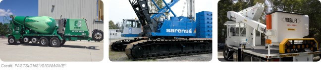 Bulldozers, backhoes, and excavators