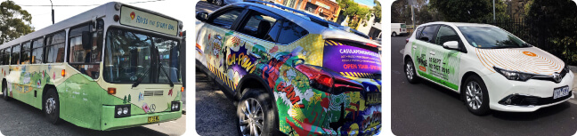 Vehicle wraps in design