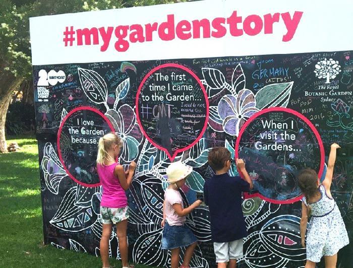 kids drawing on chalk board