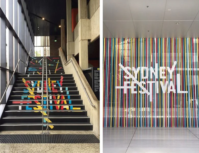 colourful graphics for sydney festival