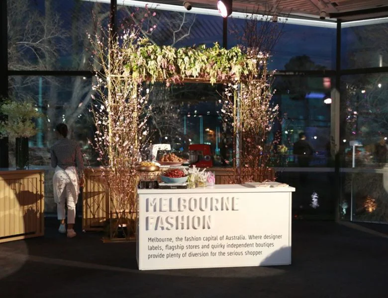 Melbourne Fashion event signage