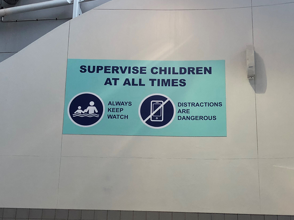 Swim Safety Sign