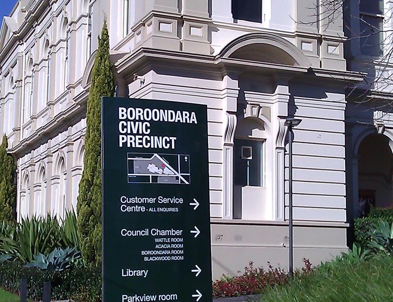 Freestanding Metal Directory Board