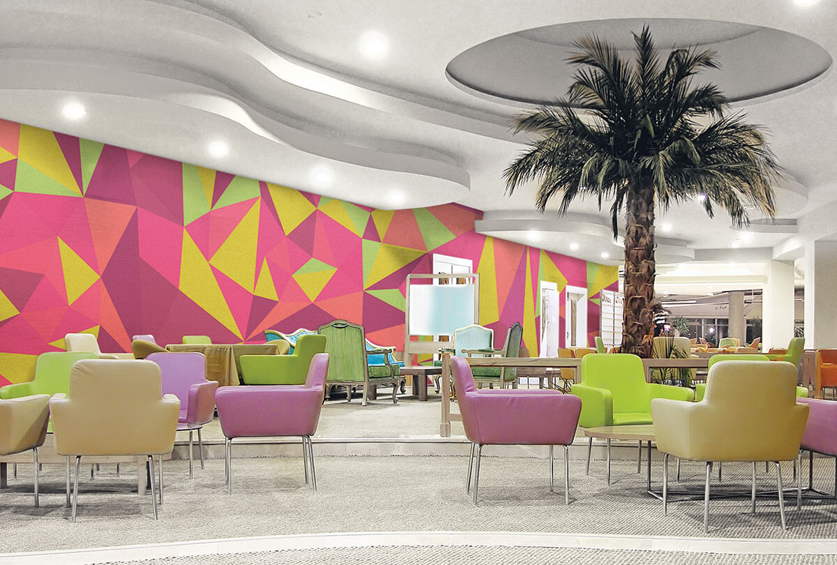 colorful custom wall mural