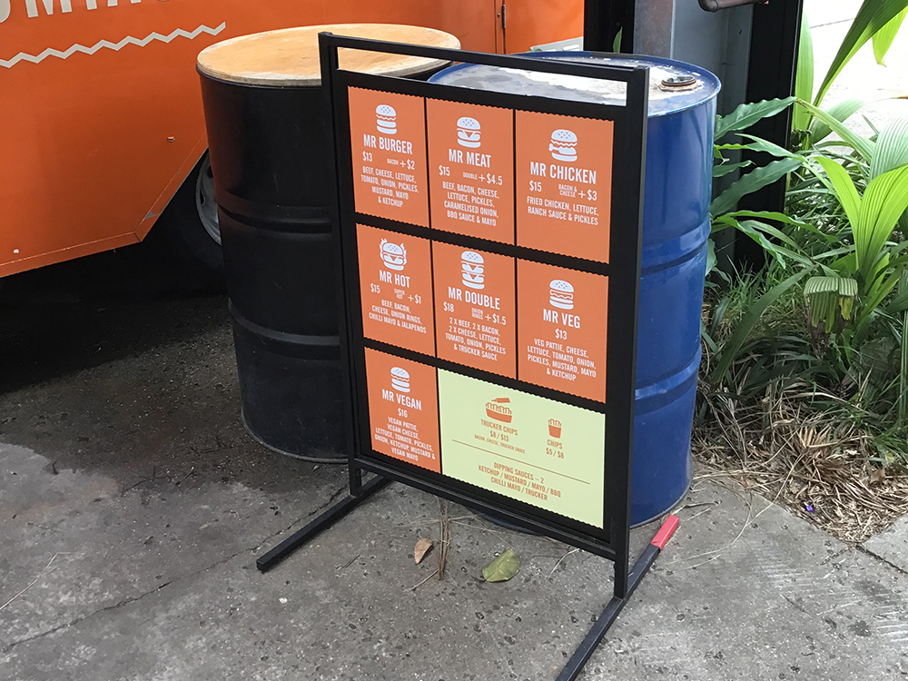 Menu A-Frame