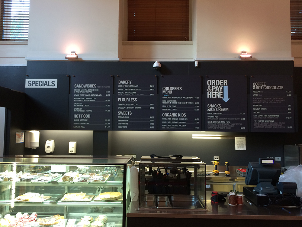 Wall Mounted Menu Boards