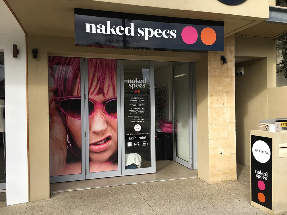 Naked Specs Sign